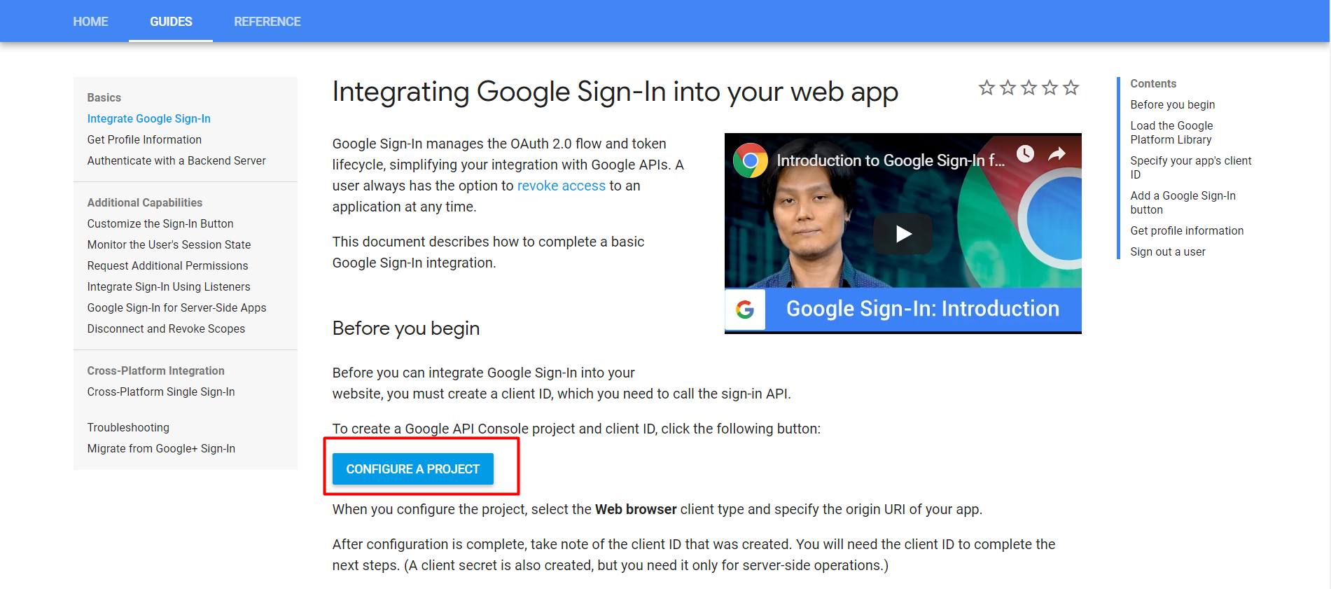 Get profile. Logout Google. Google sign in button.